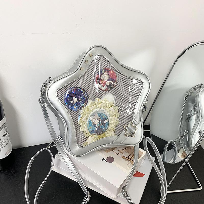 Cute Mini Two-dimensional Bar Cartoon Sweet Cool Women's Shoulder Bag