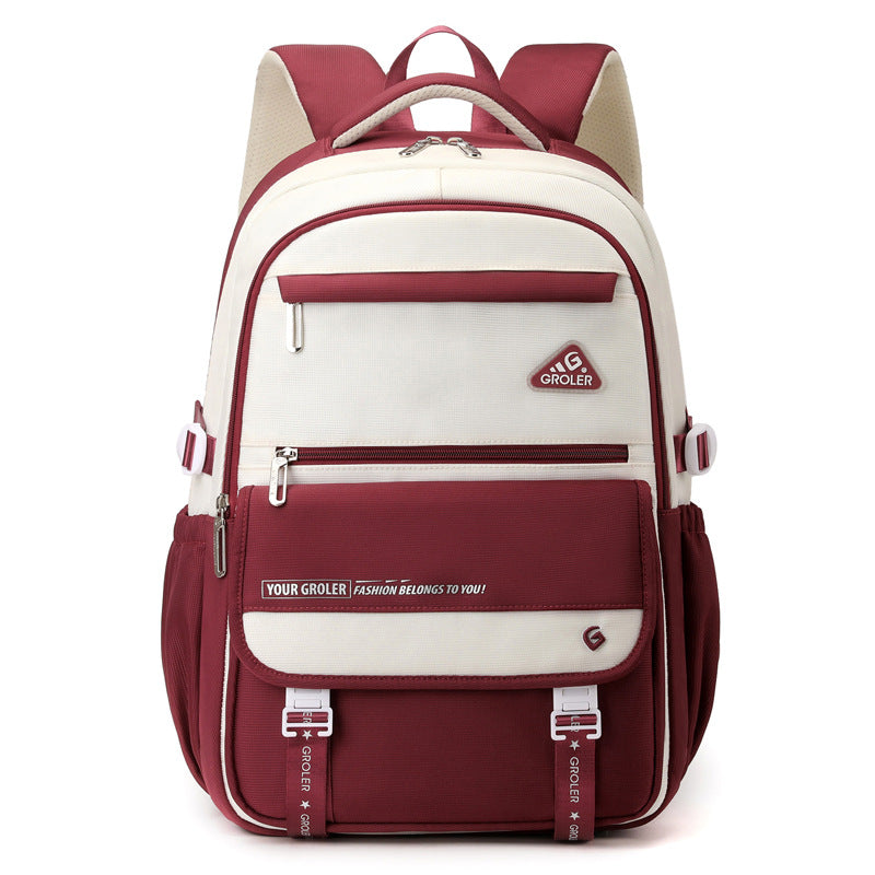 Ge Le Korean Style Vintage Large Capacity Lightweight Waterproof Burden Backpacks