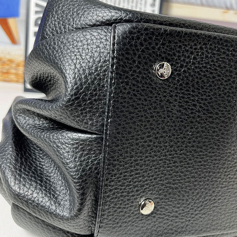 Niche Dowager Ancient Saturn Soft Leather Large Capacity Women's Handbag