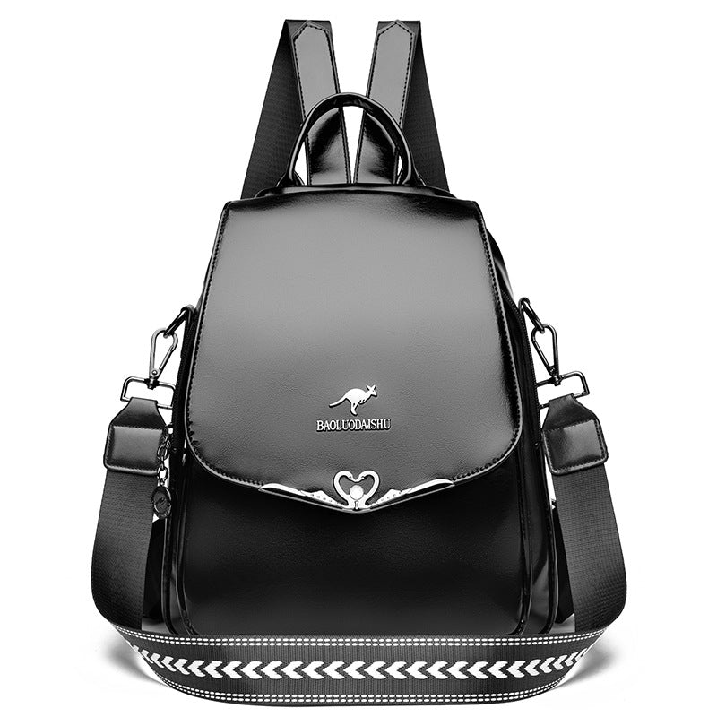 Women's Large Capacity Soft Leather Multipurpose Mother Single Women's Backpack
