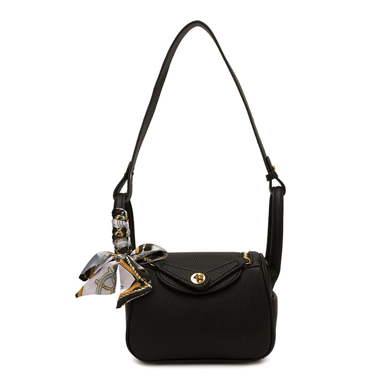 Women's High-grade Lychee Pattern Trendy Fashion Minority Design Bags