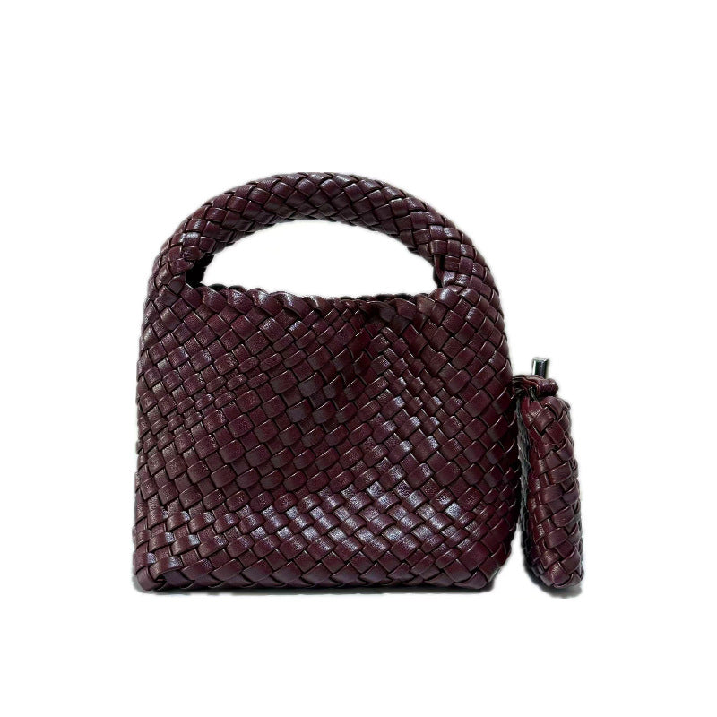 Women's Pretty Spinach Sailor Hand-woven Portable Women's Handbag