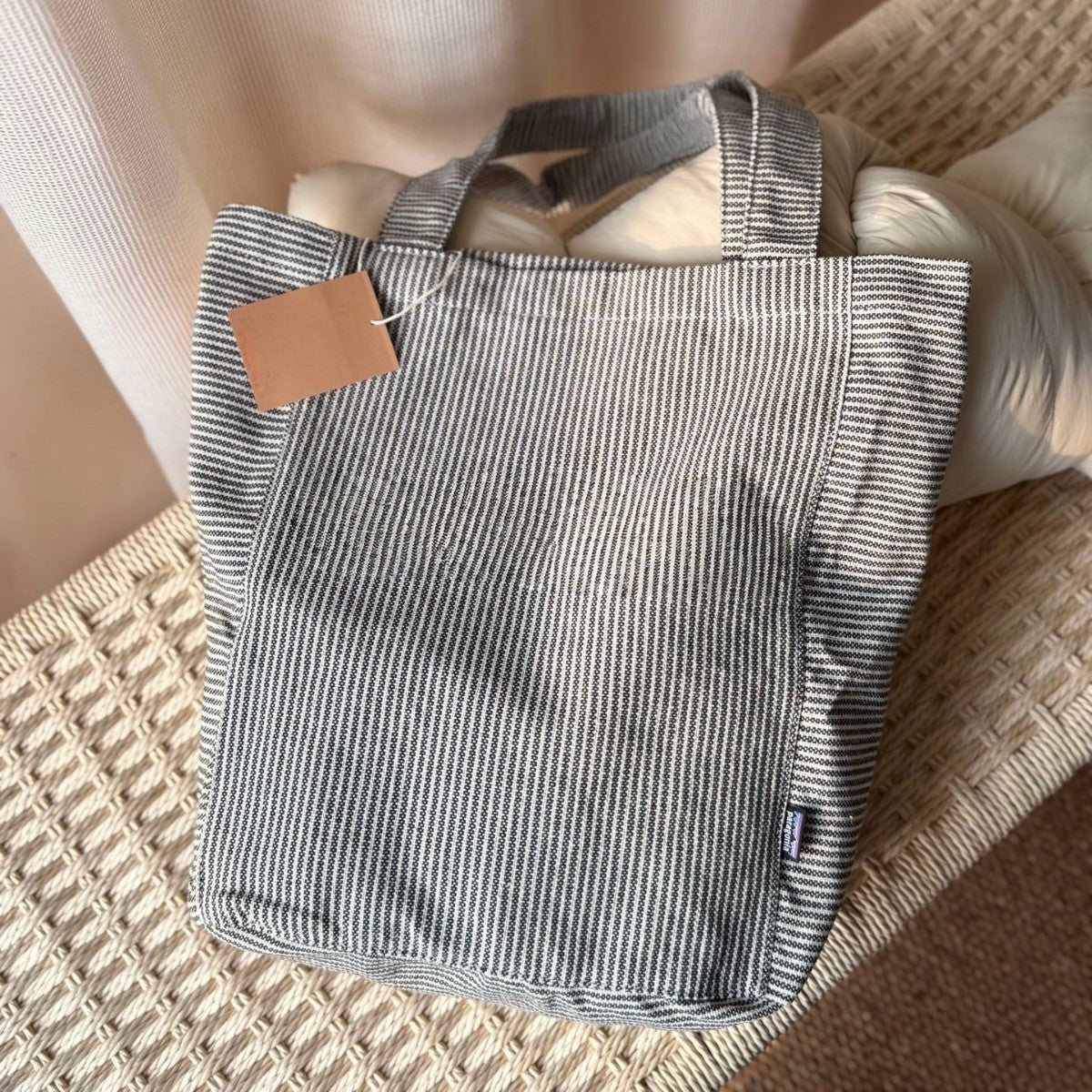 Commuter Retro Large Capacity Canvas Class Versatile Striped Bags