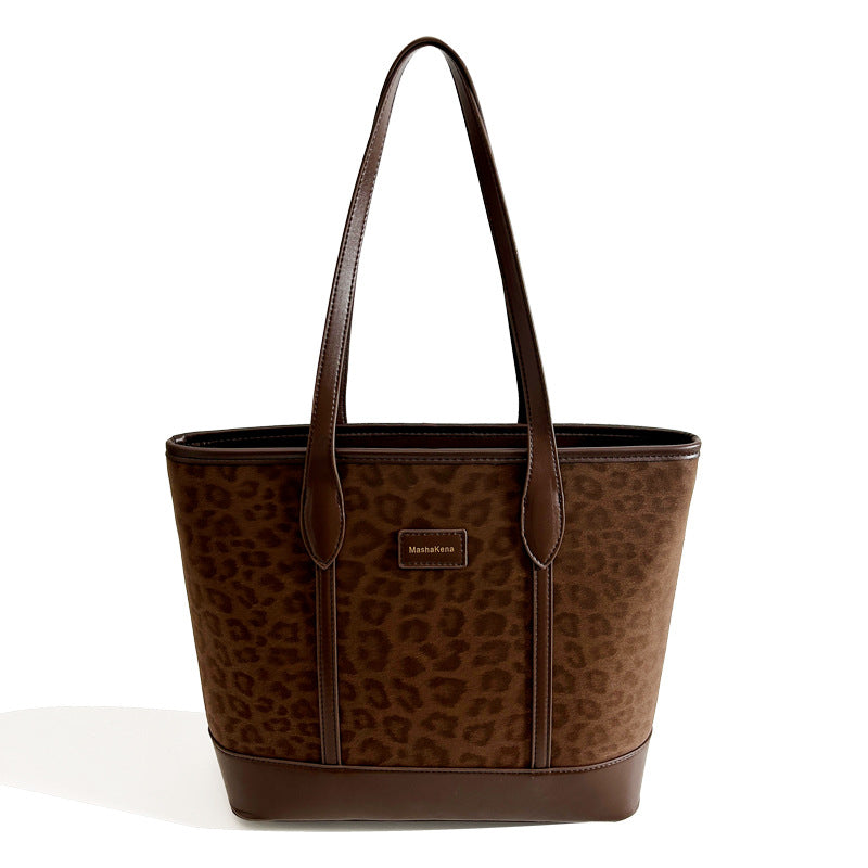 Retro Suede Stiff Three-dimensional High Sense Large Capacity Women's Shoulder Bag
