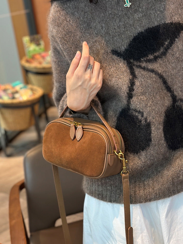 Women's Hand Carrying Fashion Cattlehide Leather Genuine Handbags
