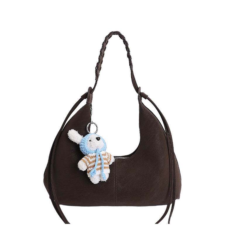 Women's Korean Style Fashion Large Capacity Summer Simple Underarm Bags