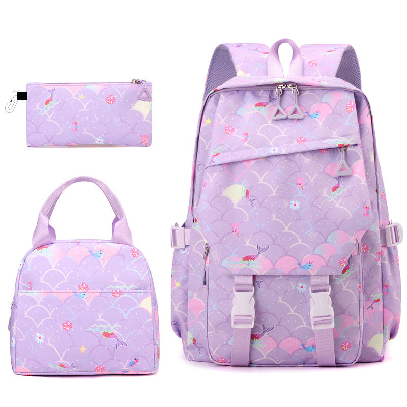 Gradient Color Fashion Lunch Pencil Early Women's Backpack