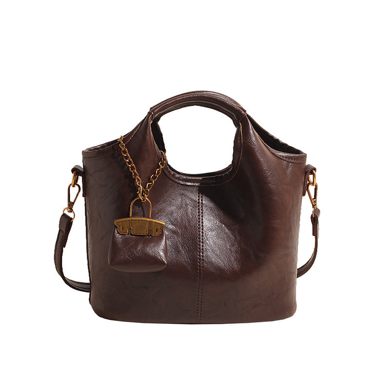 Women's High-grade Bright Leather Bride Wedding Underarm Women's Shoulder Bag
