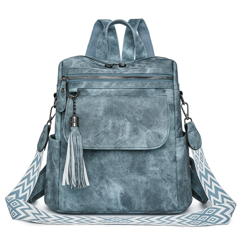 Women's Spring Fashion Retro Large Capacity Women's Backpack