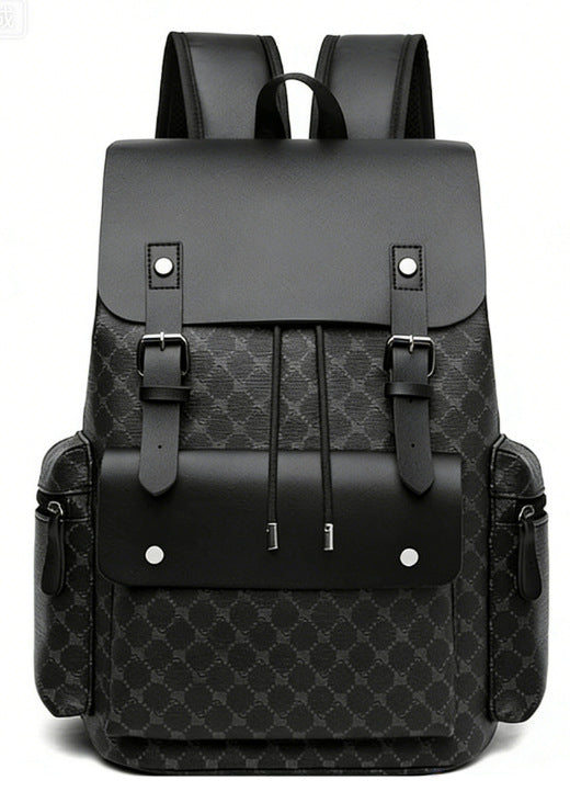 Men's Plaid Commute Large Capacity Business Work Leisure Backpack
