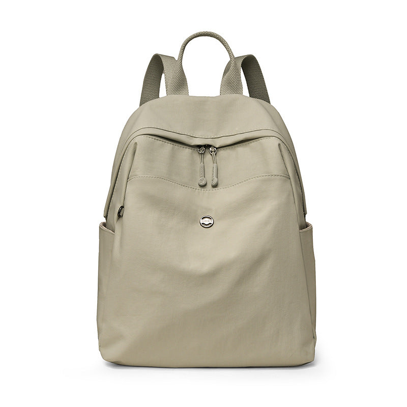 Simple Large Capacity Washed Soft Surface Go Out Travel Bags