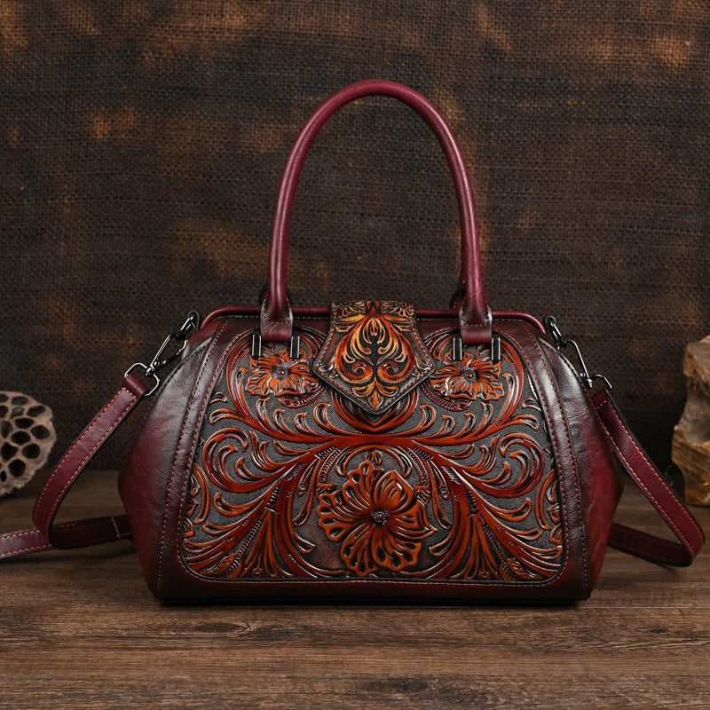 Retro Rub Colored Totem Series Optional Women's Shoulder Bag