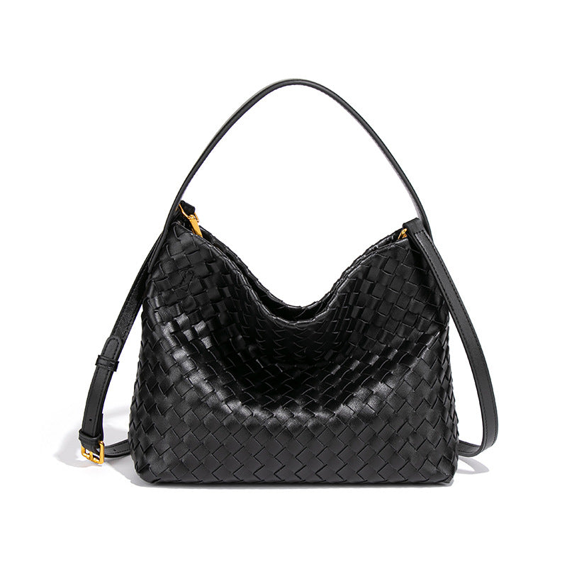 Women's Retro High-grade Woven Commuting Fashion Underarm Handbags