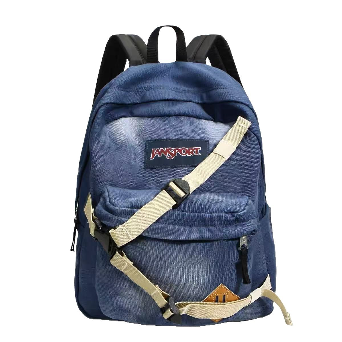Super Denim Fashion College Style Unisex Backpacks