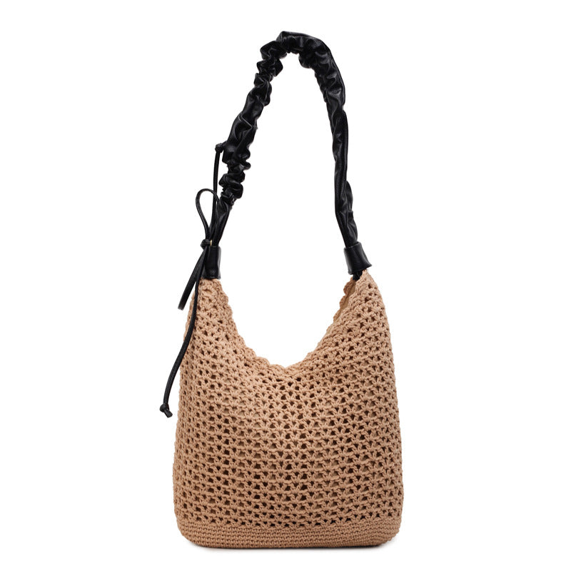 Women's Knitted Woven Idle Style Seaside Holiday Women's Shoulder Bag