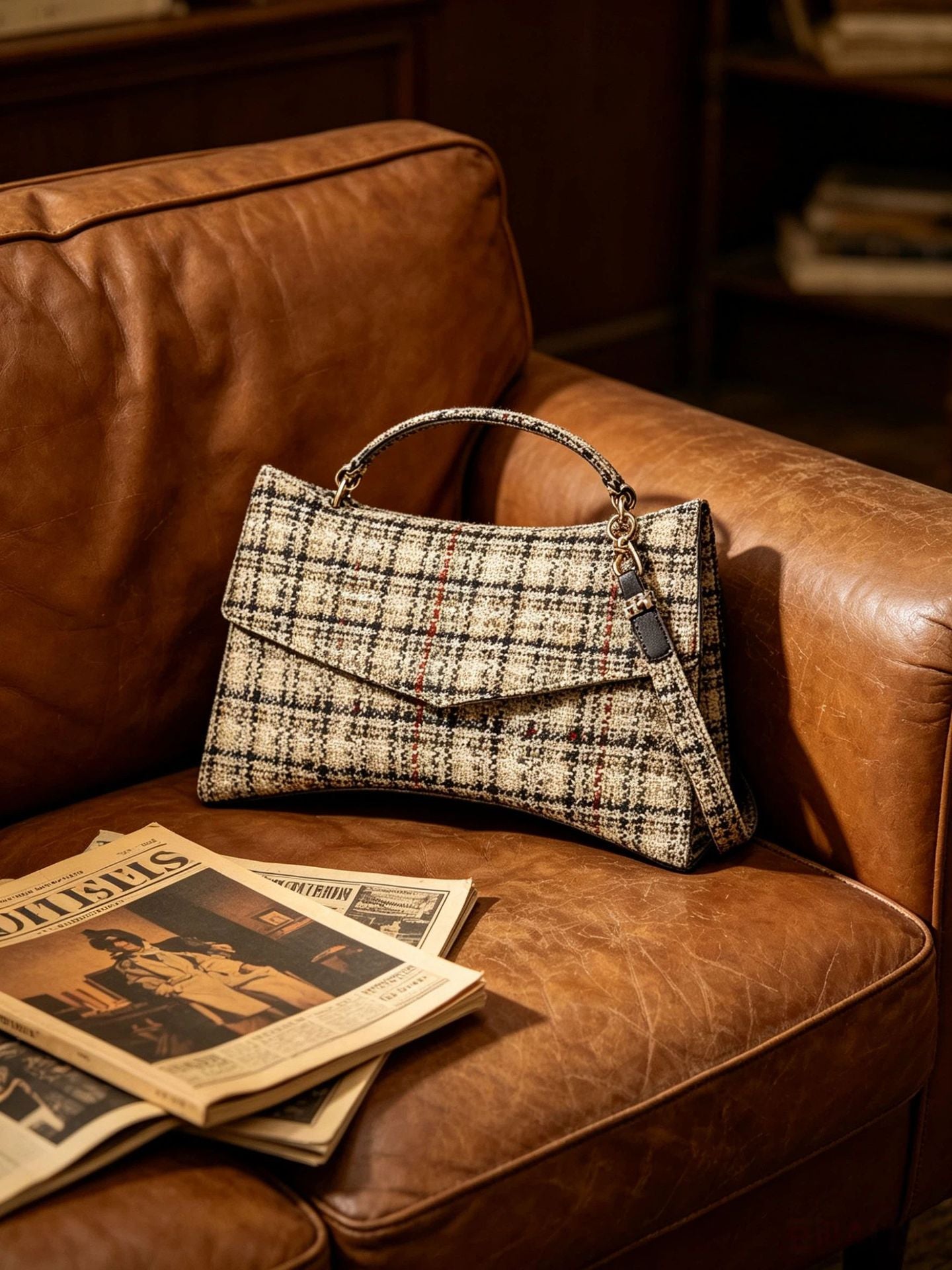 Classy Woven Woolen Pearl Sequined Canvas Bags