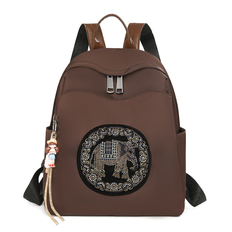 Women's Oxford Cloth Fashion Western Style Large Capacity Backpacks