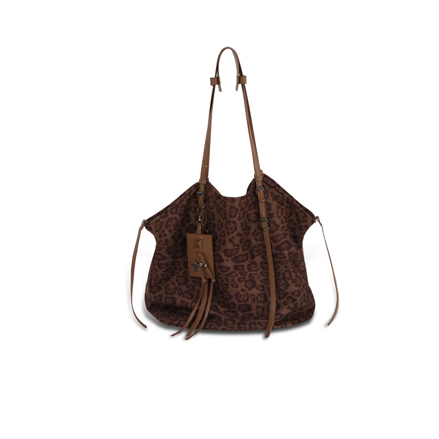 Fashionable Loose Large Capacity Underarm Leopard Retro Bags