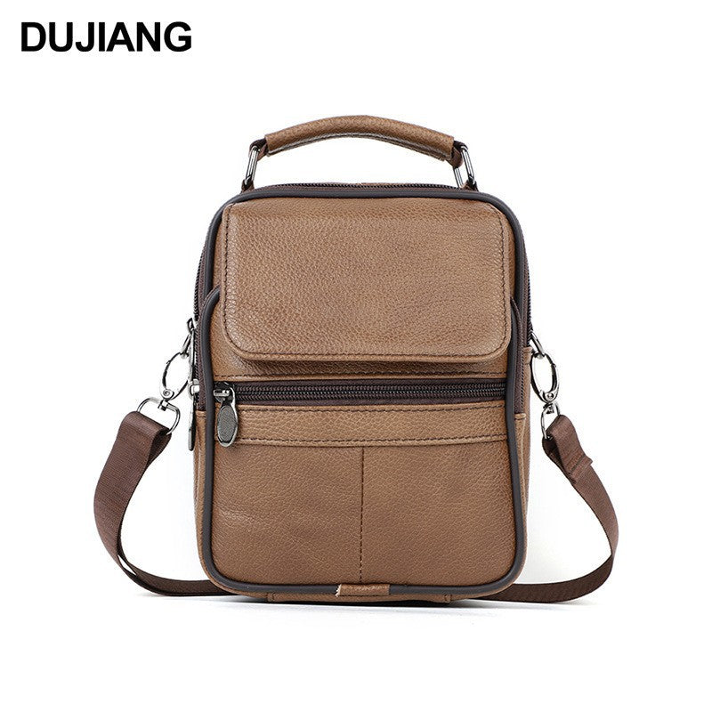 Elegant Men's Trendy Leather High-grade Cowhide Men's Messenger Bag