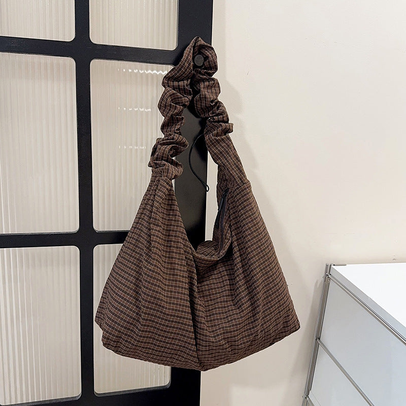 Women's Korean Style Western Cloud Puff Flower Tote Bag