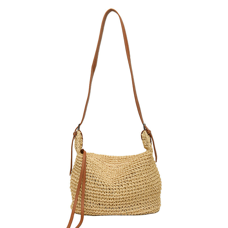 Seaside Holiday Fashionable High-grade Versatile Large Capacity Retro Women's Shoulder Bag