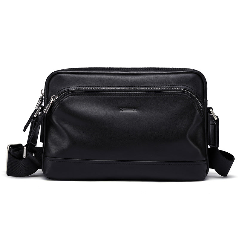 Men's Large Capacity First Layer Cowhide Simple Men's Messenger Bag