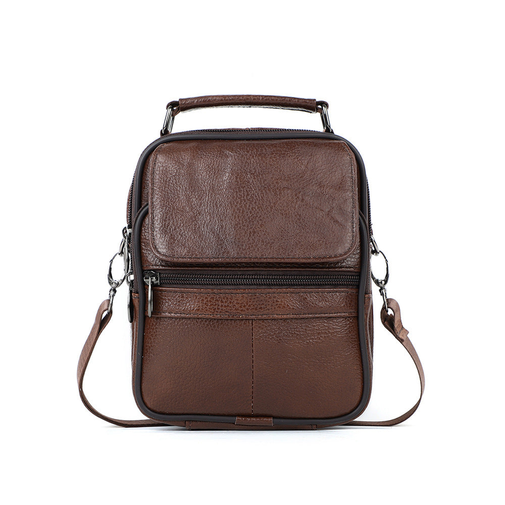 Men's Genuine Leather Mobile Cowhide Retro Men's Messenger Bag