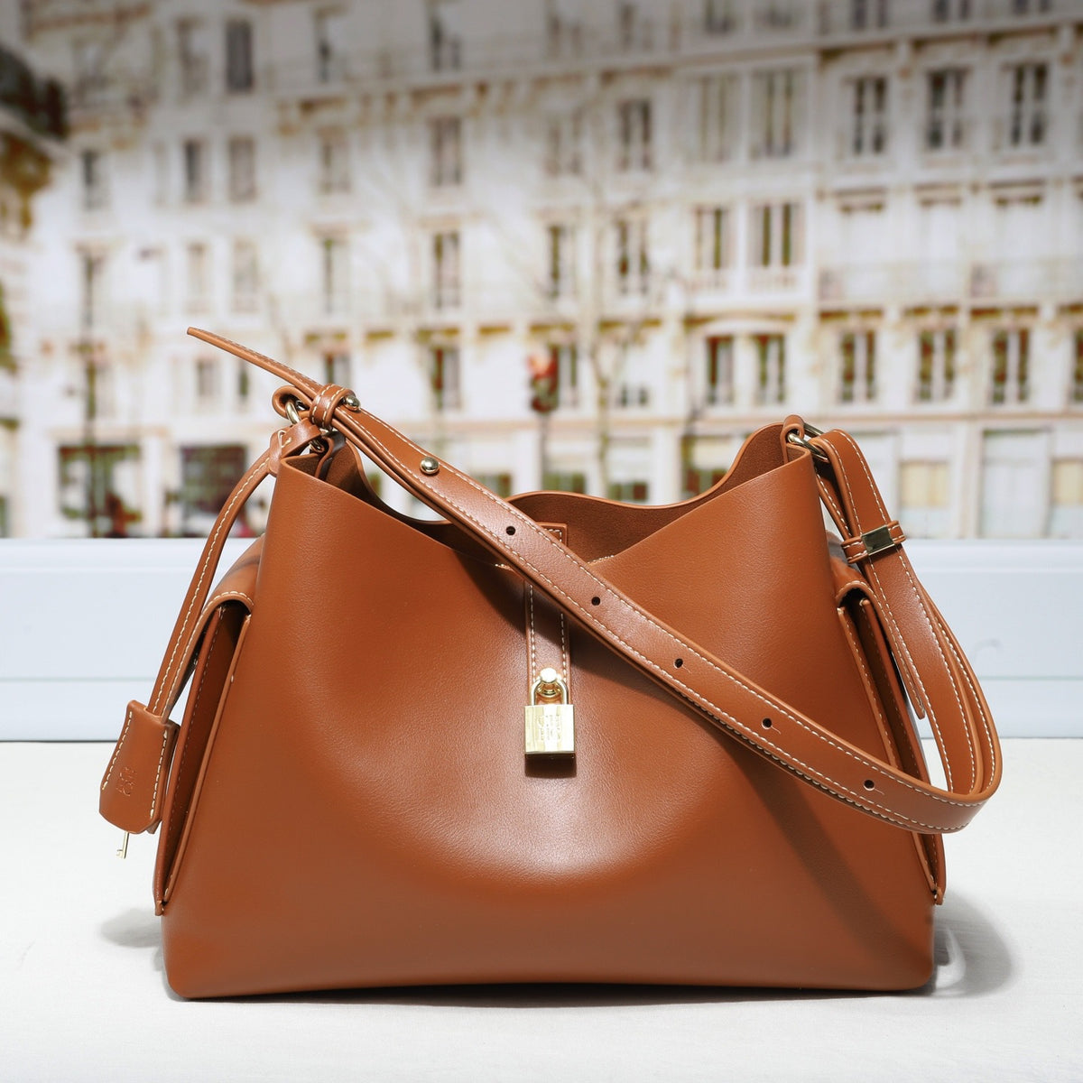 Women's Simple Trendy Large Capacity For Daily Bucket Bag