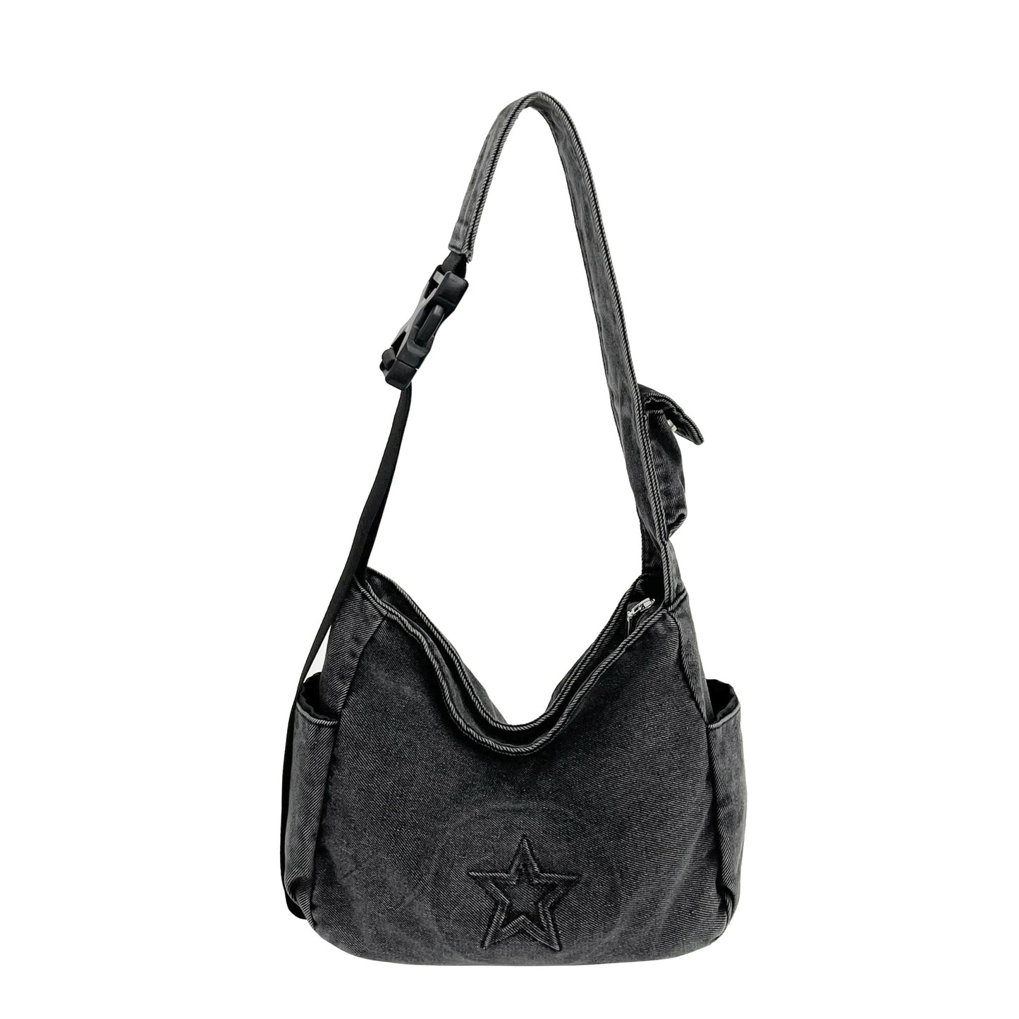 Slouchy Women's Fashion Versatile Washed-out Vintage Handbags