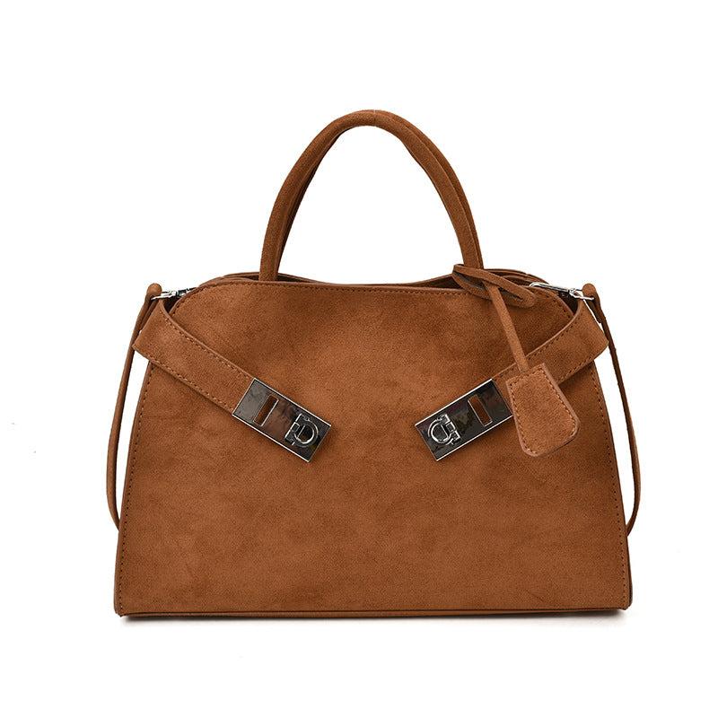 Women's Retro Frosted Leather Large Capacity Totes Women's Handbag