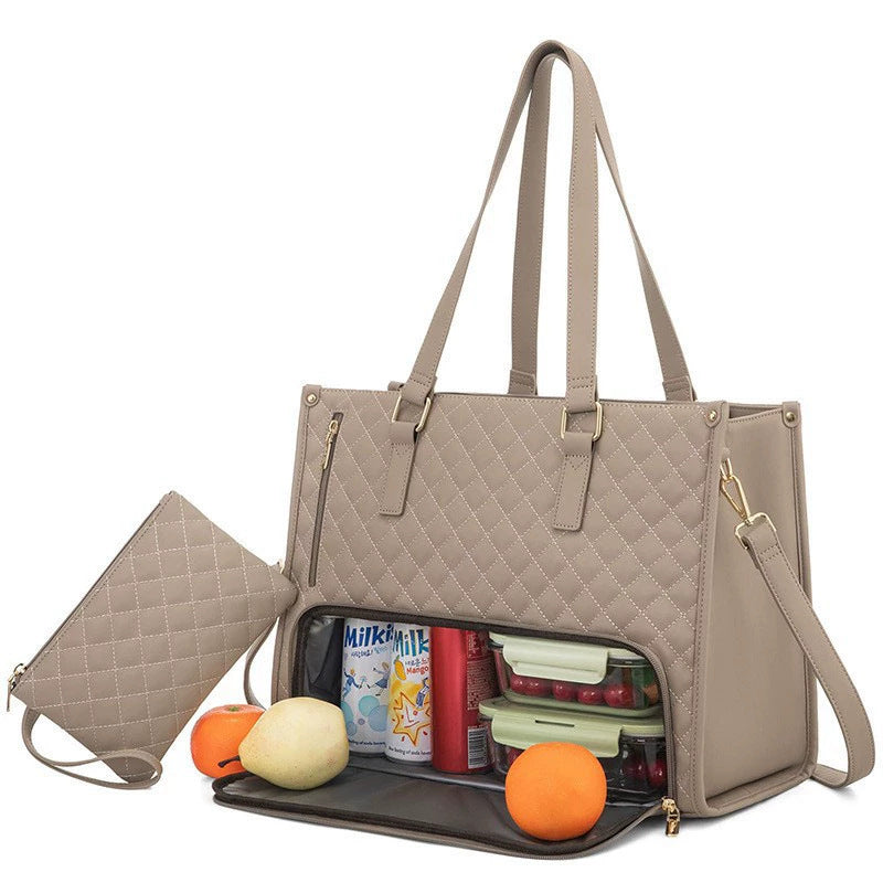 Women's Lunch Combination Large Thermal Insulation Box Women's Shoulder Bag