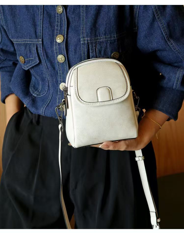 Leather Genuine Vertical Fashion Clothing Matching At Home Mobile Phone Bag