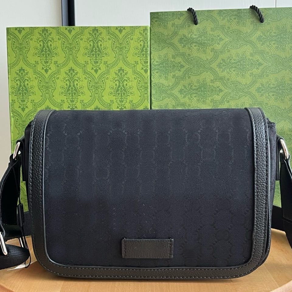 Women's & Men's Classic Double Presbyopic Canvas Men's Messenger Bag