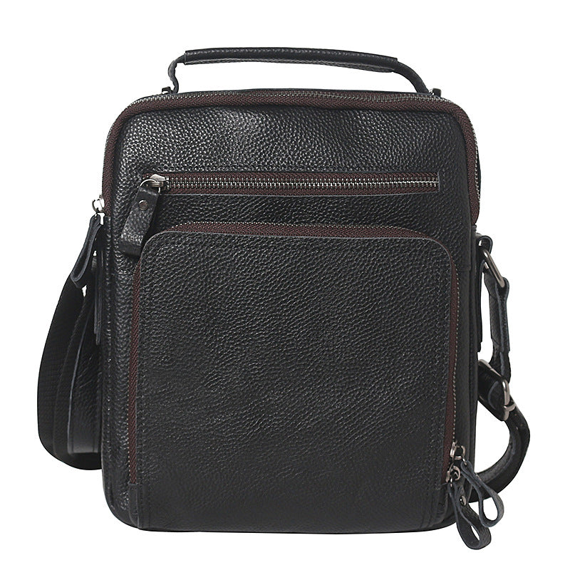 Trendy Men's Senior Leather Crazy Horse Men's Messenger Bags