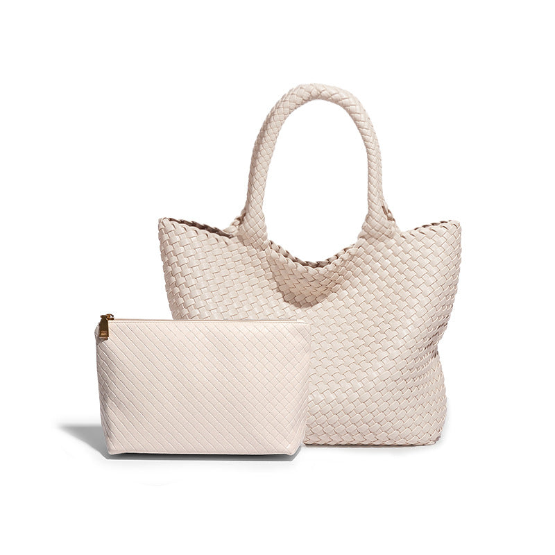 Large Capacity Commuter Fashion Simple Handmade Woven Women's Shoulder Bag