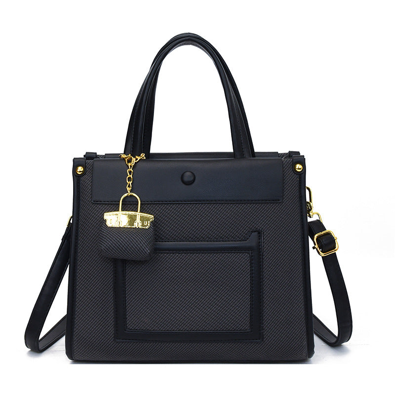 Commuter Temperament Wild Contrast Color Large Bags