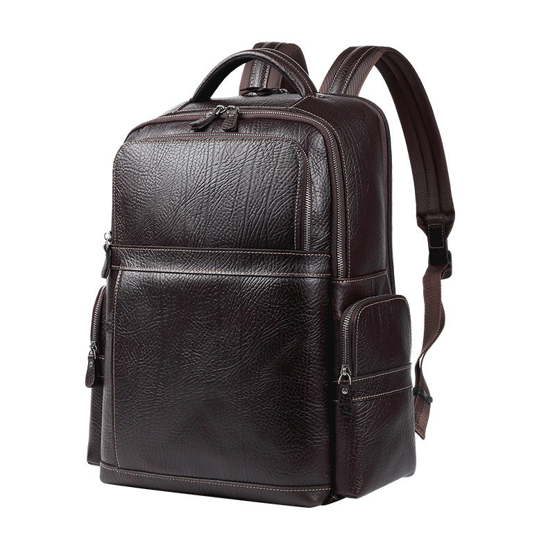 Men's First Layer Cowhide Large Capacity Trend Men's Bags