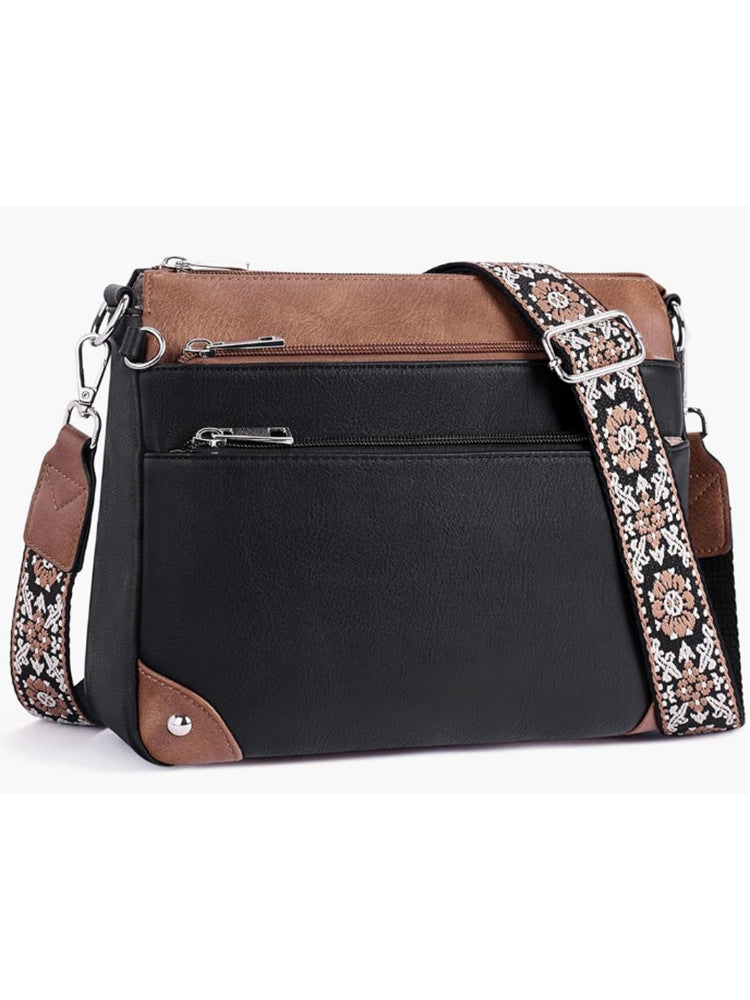 Women's Leather Fabric Medium Adjustable Strap Tote Bag