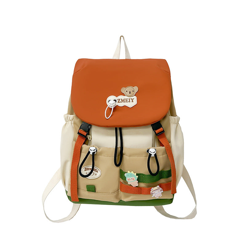 Style Large Capacity High Female Cute Sweet Contrast Color Primary Bags