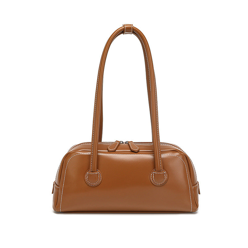 Women's Fashion Soft Surface Zipper Underarm High Women's Handbag