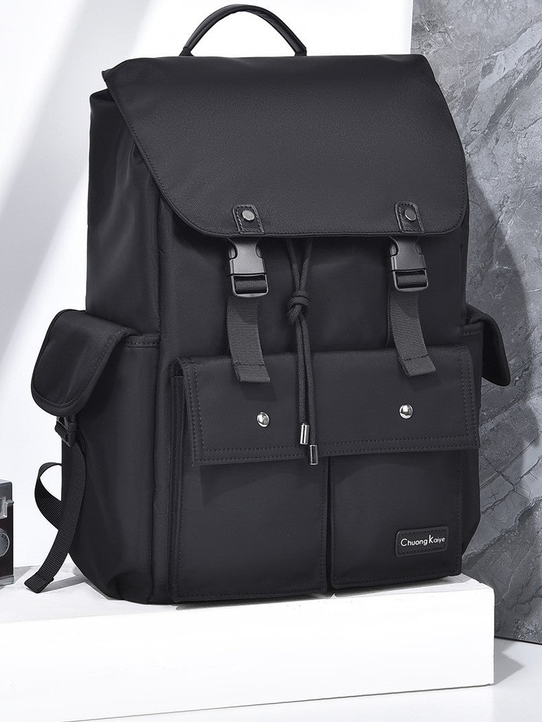 Men's Fashion Simple Waterproof Large Capacity Commuter Leisure Backpack