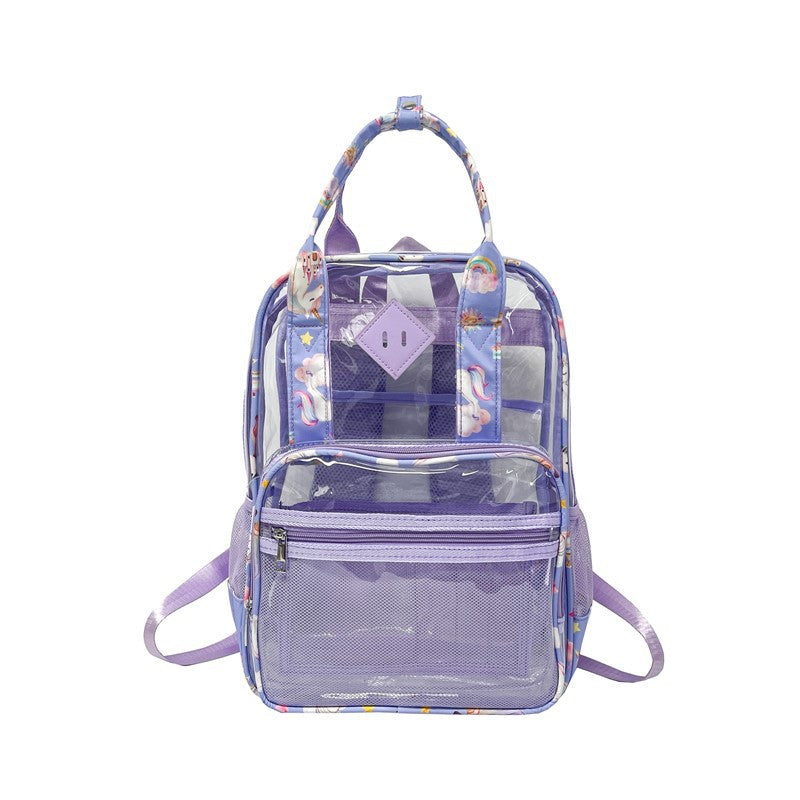 Colorful Transparent Lovers Wild Portable Street Leisure Backpack