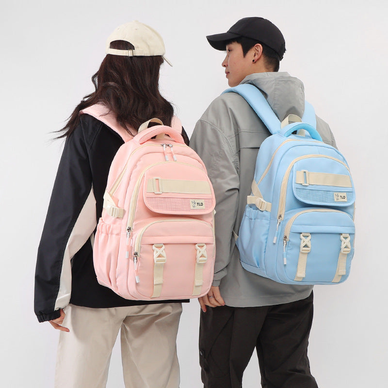 Couple Fashion Large Capacity Waterproof College Leisure Backpack