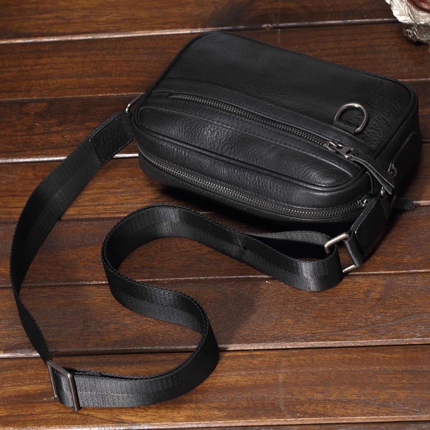 Men's Leather High-grade Top Layer Cowhide Horizontal Shoulder Bags