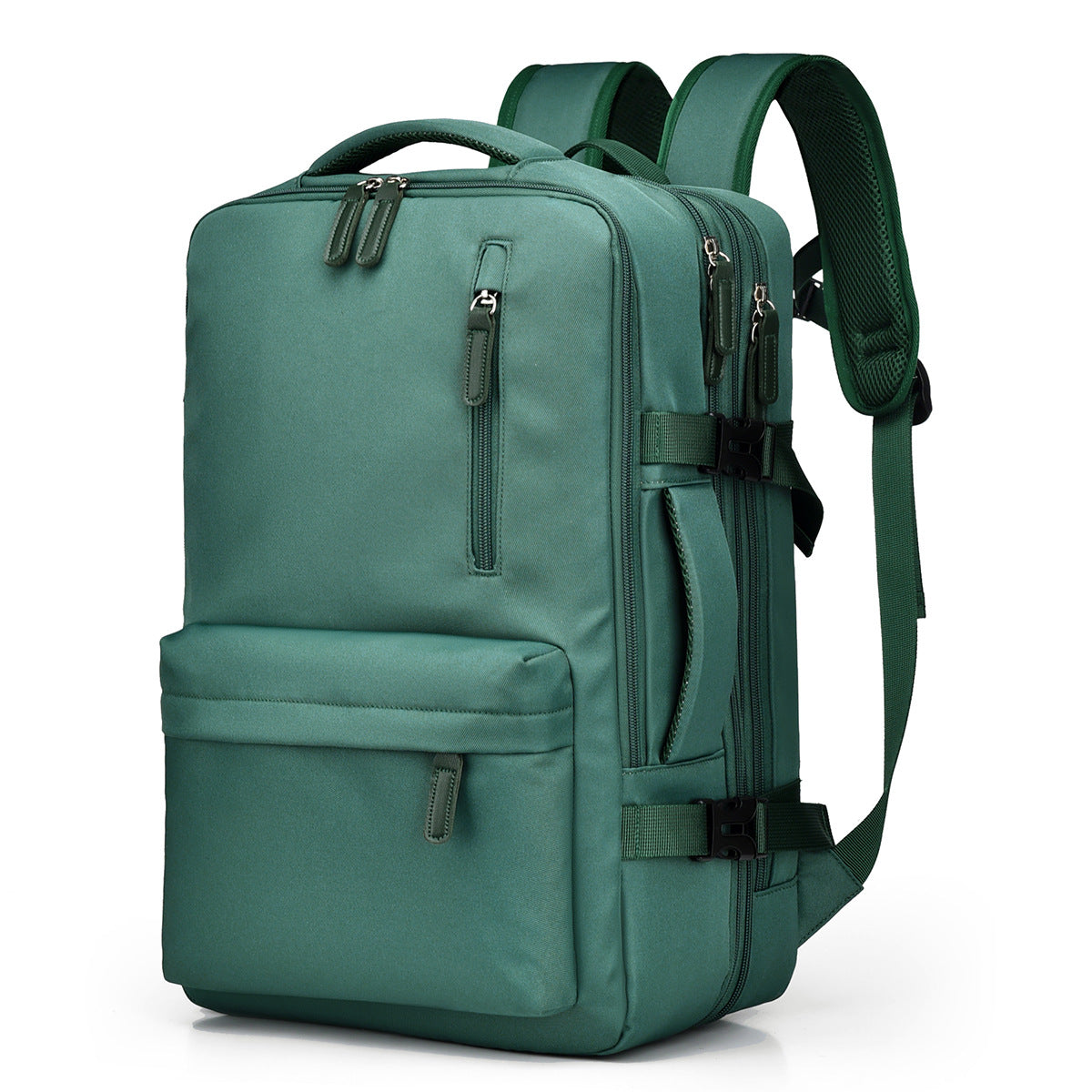 Women's & Men's Short Distance Lightweight Scalable Large Capacity Business Backpack