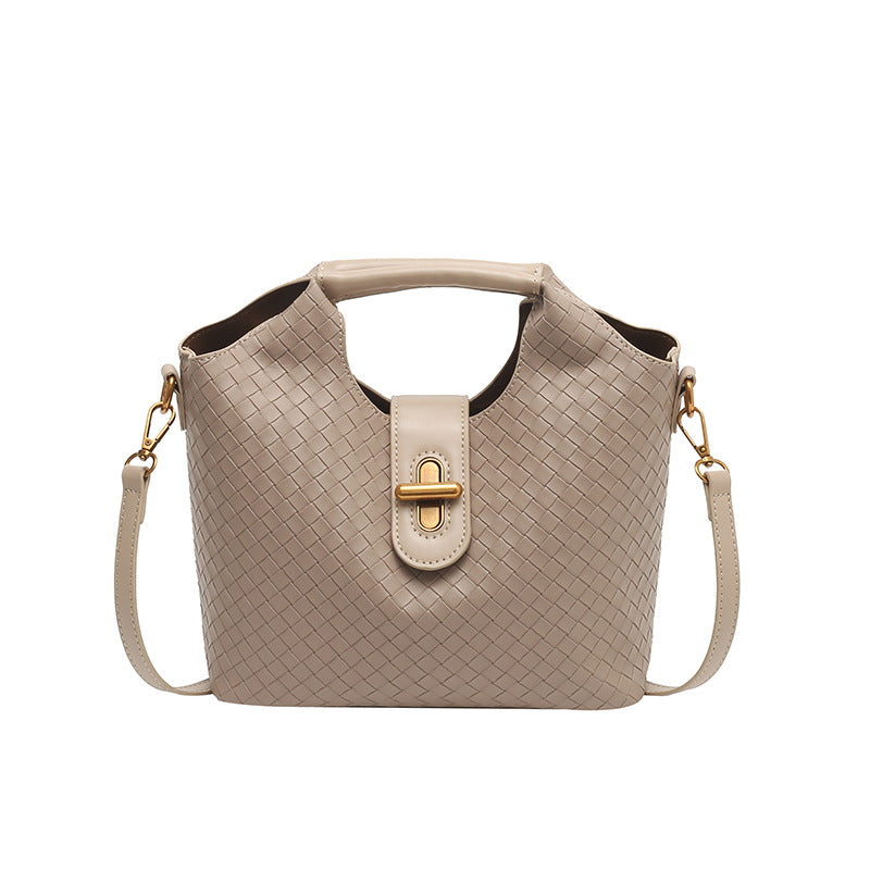 Women's Light Luxury Large Capacity Woven Niche Women's Handbag