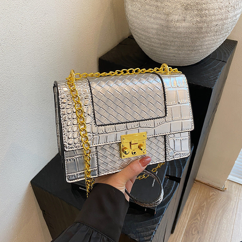 Charming Graceful Women's Fashion Woven Chain Women's Messenger Bag