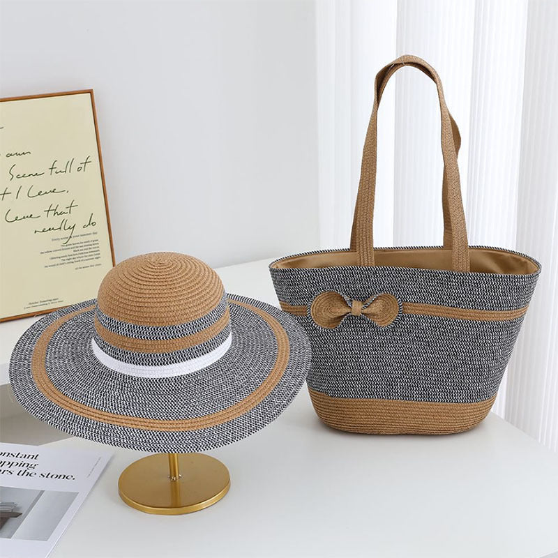 Women's Straw Holiday Beach Versatile Woven Commuter Shoulder Bags