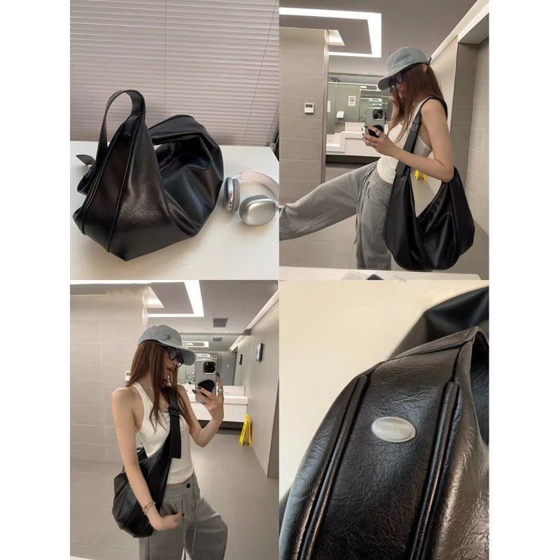 Women's Large Capacity Totes Dark Dumpling High-grade Women's Messenger Bag