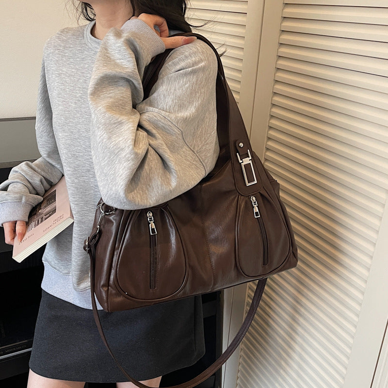 Women's Retro Style Underarm Large Capacity Bags